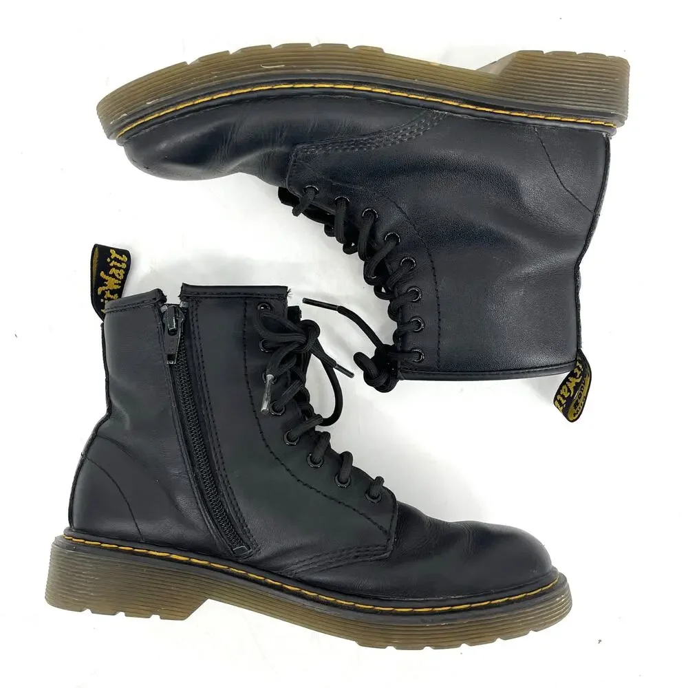 Dr. Martens Black Leather 1460‎ Zip Ankle Boots Women's 4 / EU36